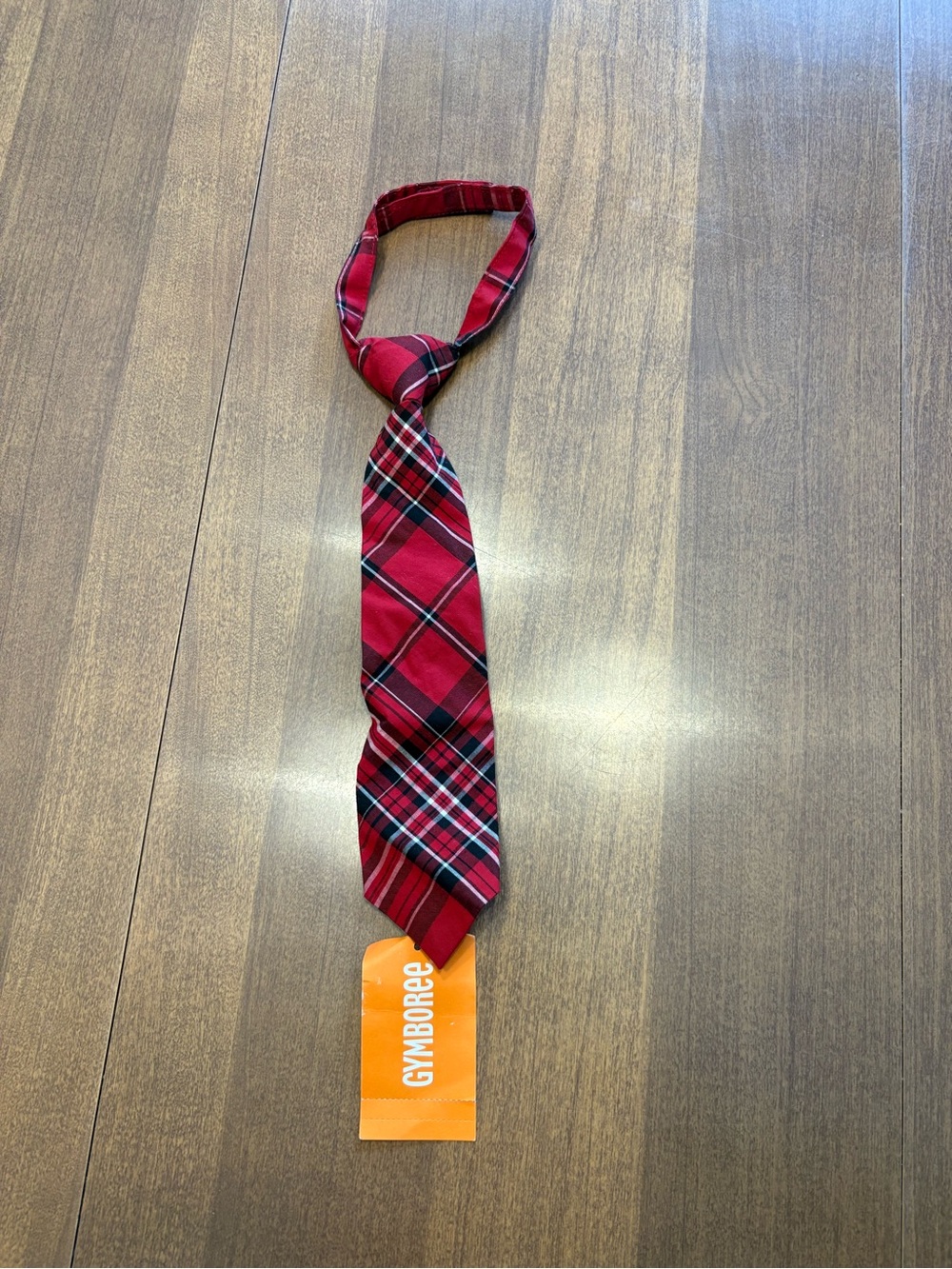 Gymboree Red Plaid Kids Tie